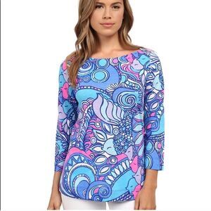 Lilly Pulitzer Fish Print Top